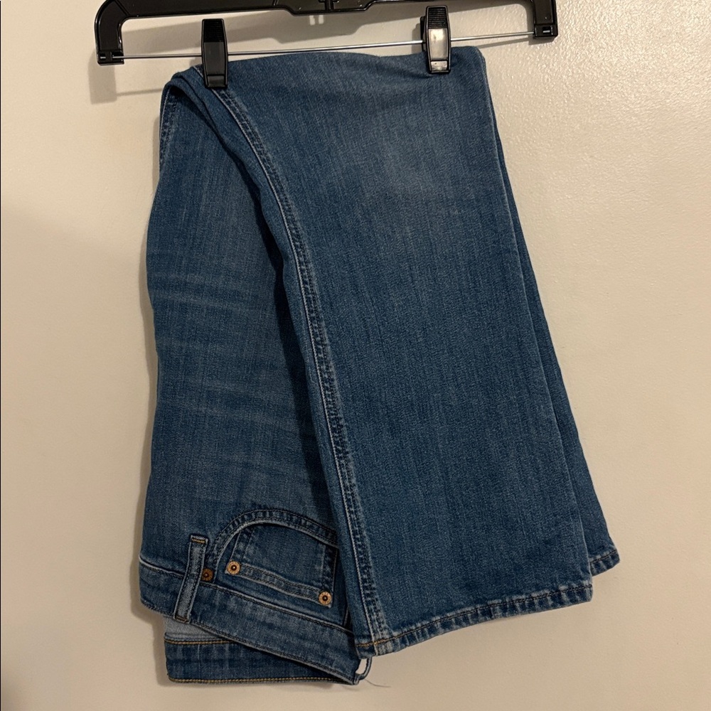 J. Crew Medium Wash Mid Rise Flare Crop Jeans 28 - Picture 6 of 8